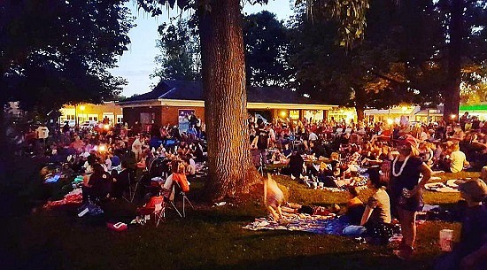The Student's Fund of Hope held a Movie Night on the Hope Town Square, Friday, Sept. 14th and raised more than $3,800 to assist community students and their families. Photo courtesy of Students' Fund of Hope.
