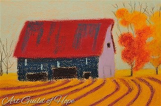 Joan MacDermid -- Autumn Splendor. Painting courtesy of Art Guild of Hope.