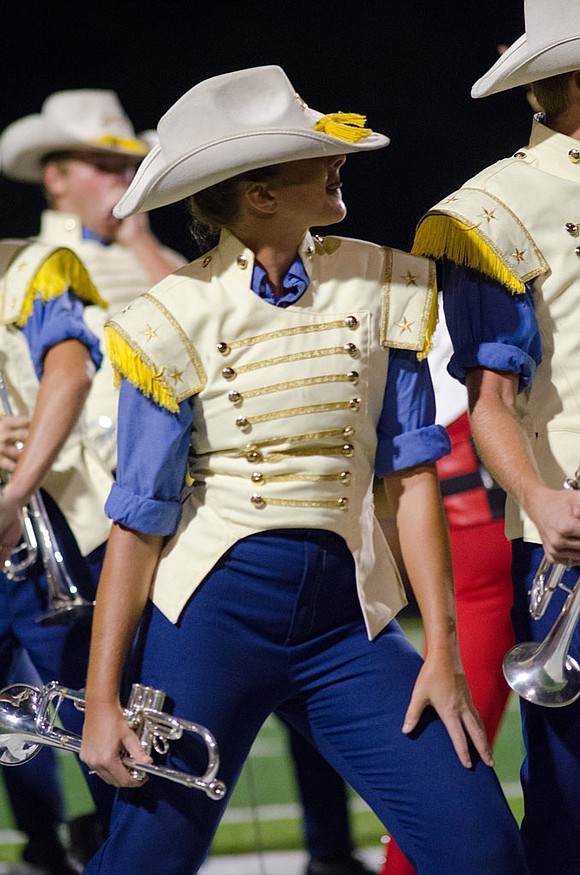 A Trooper's band member acts a bit defiant during their finals performance.