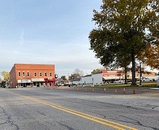 Curb Work on the Square