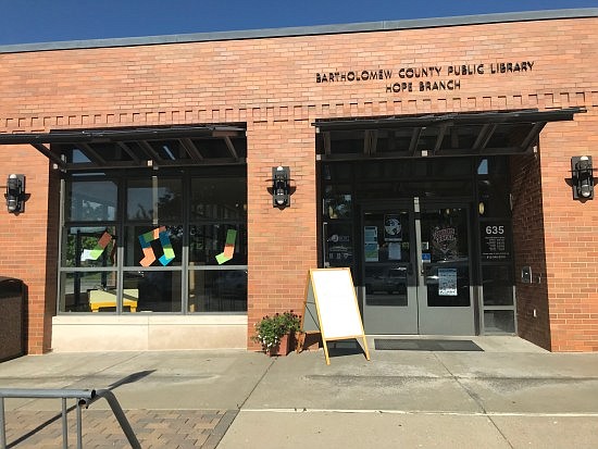 The Hope branch of the Bartholomew County Public Library held a "Libraries Rock!" Summer Celebration on the Hope Town Square Tuesday, June 5th. Photos courtesy of Bartholomew County Public Library