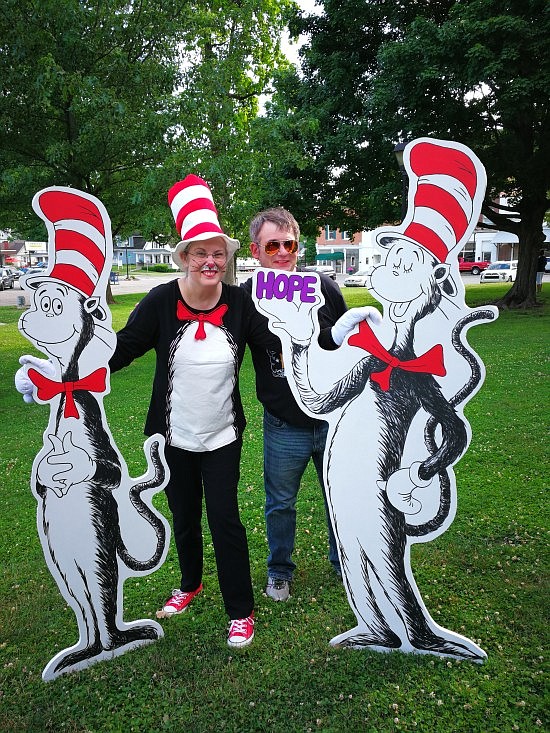 The Hope branch of the Bartholomew County Public Library held a "Libraries Rock!" Summer Celebration on the Hope Town Square Tuesday, June 5th. Photos courtesy of Bartholomew County Public Library