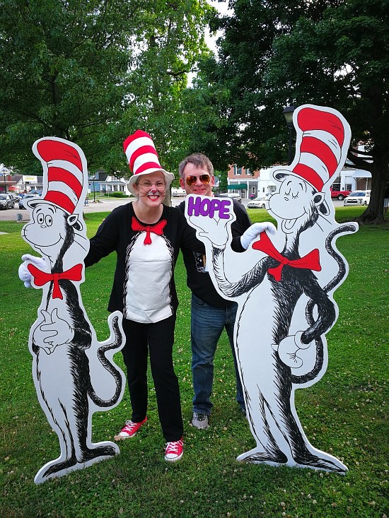 The Hope branch of the Bartholomew County Public Library held a "Libraries Rock!" Summer Celebration on the Hope Town Square Tuesday, June 5th. Photos courtesy of Bartholomew County Public Library