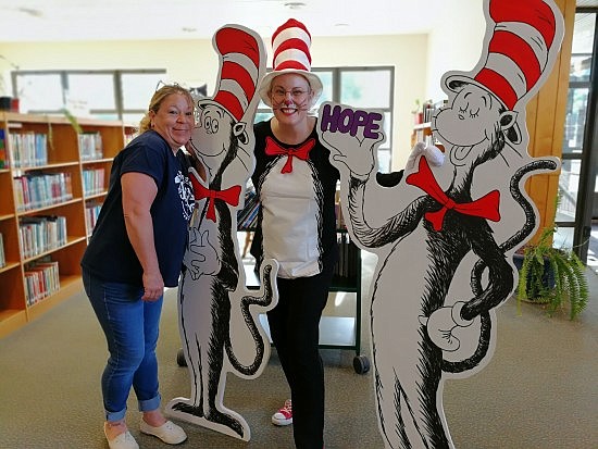 The Hope branch of the Bartholomew County Public Library held a "Libraries Rock!" Summer Celebration on the Hope Town Square Tuesday, June 5th. Photos courtesy of Bartholomew County Public Library