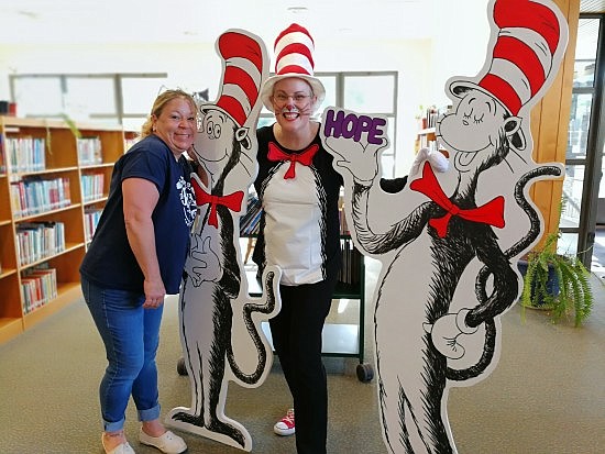 The Hope branch of the Bartholomew County Public Library held a "Libraries Rock!" Summer Celebration on the Hope Town Square Tuesday, June 5th. Photos courtesy of Bartholomew County Public Library