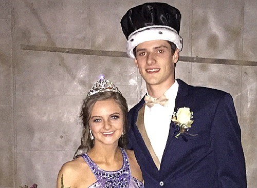 Caleb Orlich and Megan Swinford were chosen as 2018 Prom King and Queen.