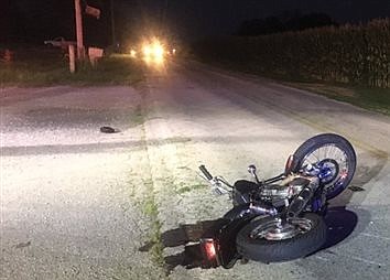 Hope motorcyclist injured in crash