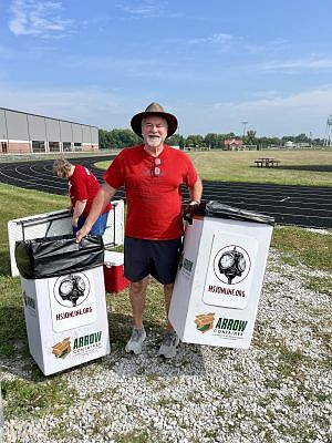 HSJ Online board member Michael Dean helping out during the Hope Run Walk 2023. Photo credit: Submitted.