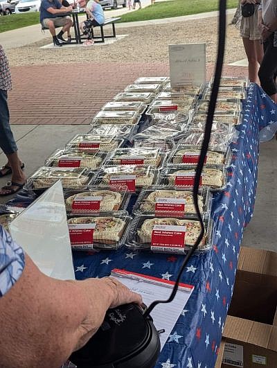 Delicious homemade treats for sale during the return of Hope's Old-Fashioned Independence Day celebration, hosted by the Yellow Trail Museum, on Friday, June 28, 2024, on the Hope Town Square in downtown Hope, Ind. Photo credit: Susan Thayer-Fye.