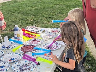 There were plenty of activities for the kiddos during the return of Hope's Old-Fashioned Independence Day celebration, hosted by the Yellow Trail Museum, on the Hope Town Square Friday evening, June 28, 2024. in downtown Hope. Photo credit: Susan Thayer-Fye.