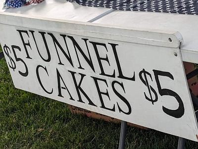 Funnel cakes were certainly a popular item during the return of Hope's Old-Fashioned Independence Day celebration, hosted by the Yellow Trail Museum, on the Hope Town Square on Friday, June 28, 2024, in downtown Hope, Ind. Photo credit: Susan Thayer-Fye.