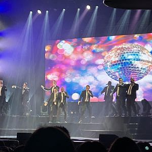 Straight No Chaser performs at the Murat Old National Centre in Indianapolis, December 2024. Photo credit: Lisa Webster.