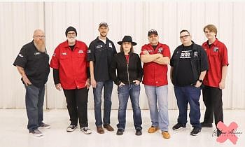 Night Owl Country Band (from Left to Right): John Barr, Tim Dooley, Avery Tallent, Sarah Lee Chapman, Matt Lee, Casey Johnson and Brandon Fields. Photo credit: Joshua Adams Photography.