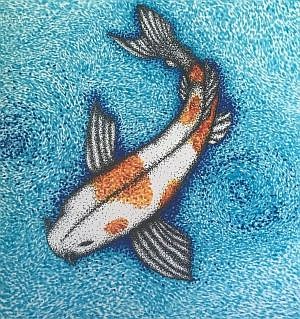 Pointillism Koi by artist Erica Harker. Photo credit: Erica Harker, submitted.