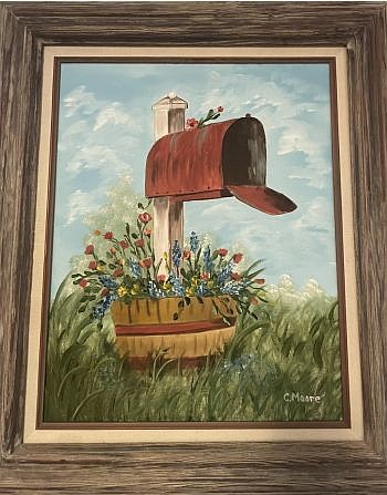 The Mailbox painting by Carol Ashbrook. Photo credit: Lisa Webster, submitted.