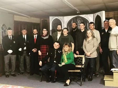 The cast of "The Well House" at WILLow LeaVes of Hope in downtown Hope, Ind. 2018/2019. Photo credit: Lisa Webster, submitted.
